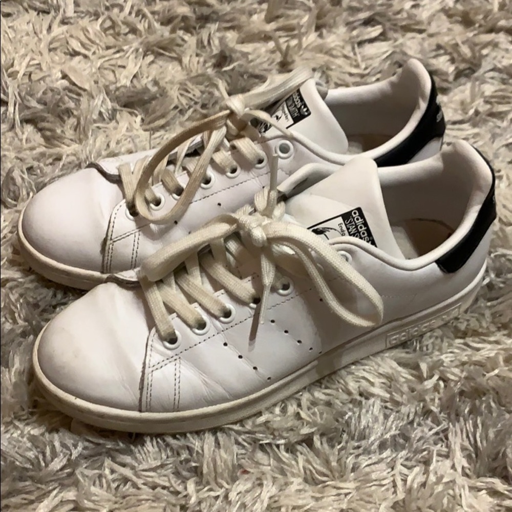 Black and white Adidas sneakers